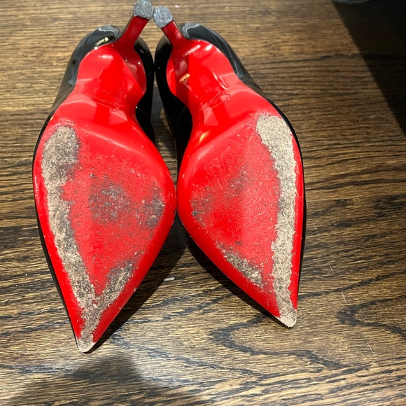 Christian Louboutin Black Patent Leather Piagalle 38 - Picture 5 of 8